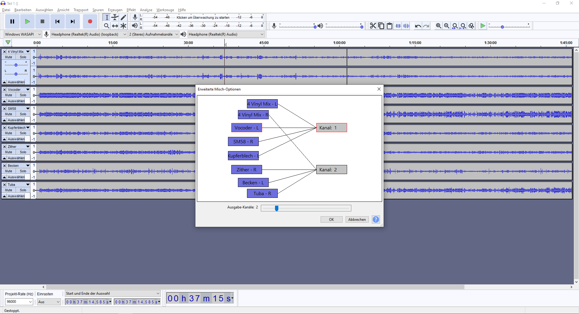 2026-03-17 John Cage - Prepared Piano (4 Vinyl 'hyperlinear Quad Motor Driver' Tape Echo Vocoder Mix) (aufnehmen Tape 34)