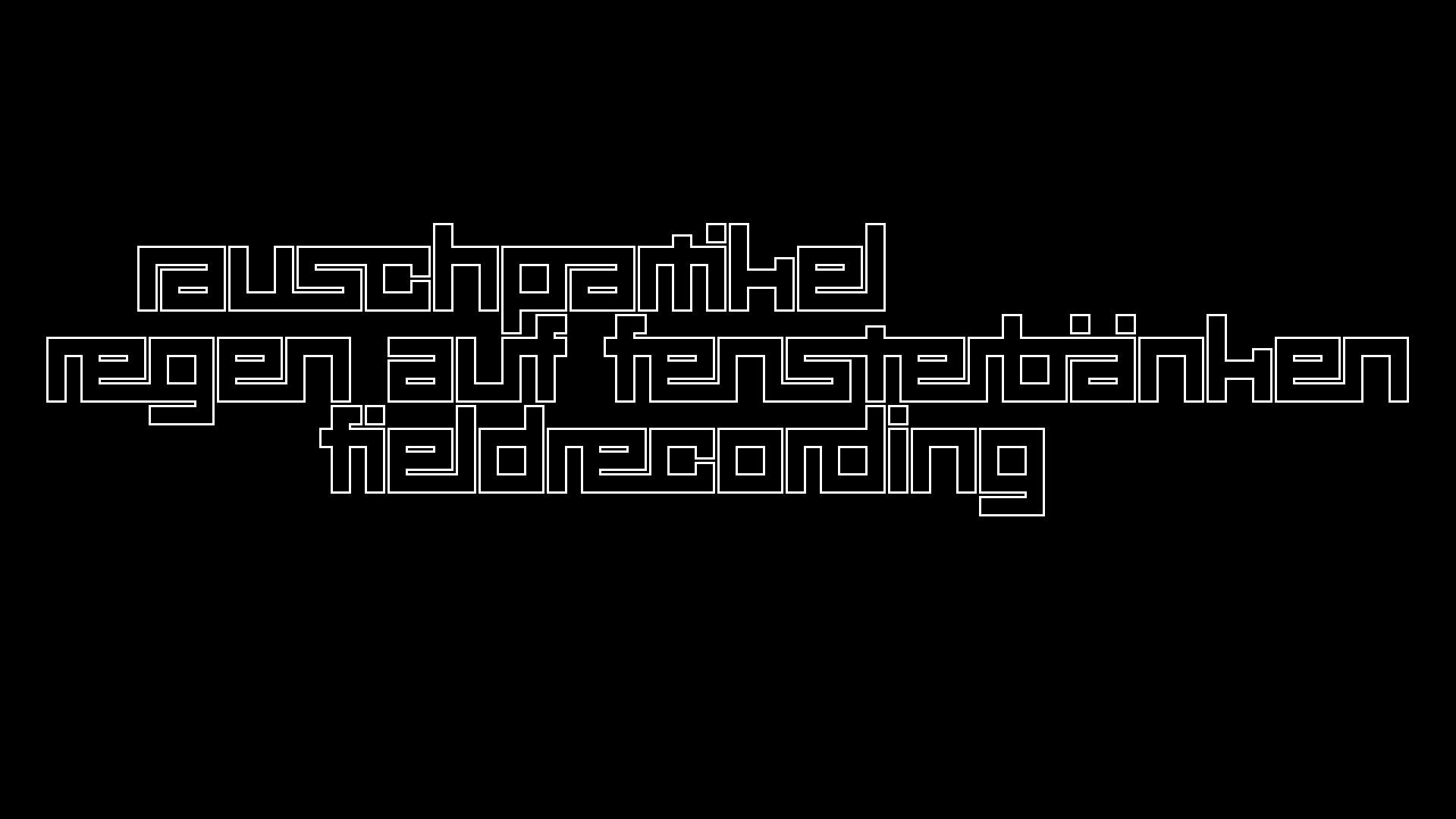 2021-03-12 Regen auf Fensterbnken II (Fieldrecording + Typo Grafik Video)