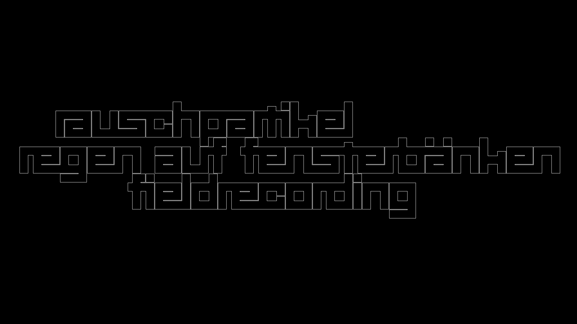 2021-03-12 Regen auf Fensterbnken II (Fieldrecording + Typo Grafik Video)