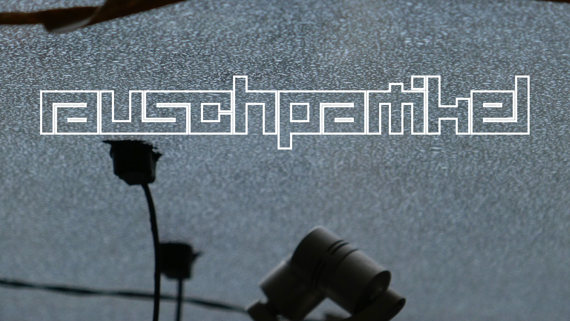 2022-02-08 Das Kleine Regen Rhythmus Orchester (Fensterglas einfach, im Bilderrahmen, II) (Audio, Video)