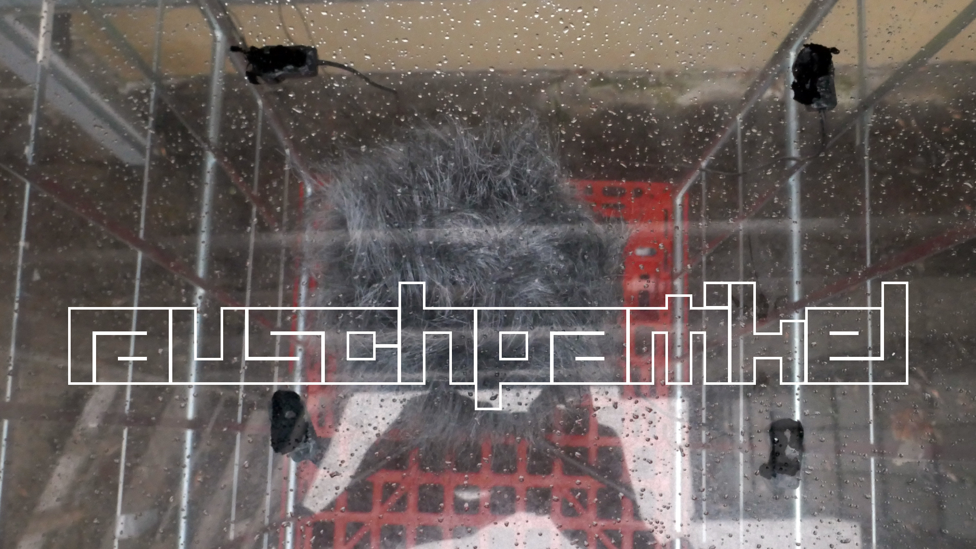 2022-02-16 Das Kleine Regen Rhythmus Orchester (Fensterglas einfach, im Bilderrahmen, III) (Audio, Video)