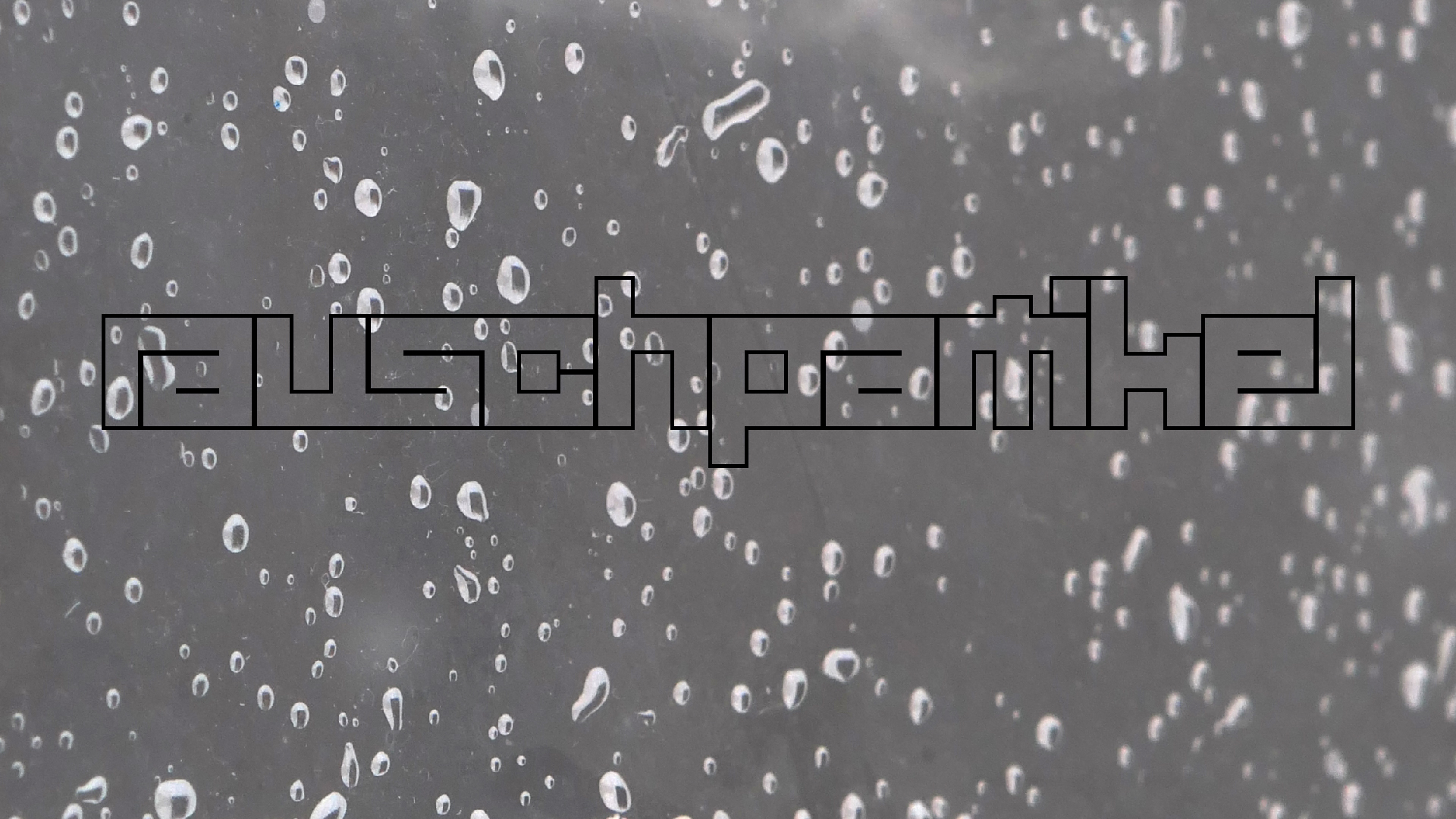 2022-02-16 Das Kleine Regen Rhythmus Orchester (Fensterglas einfach, im Bilderrahmen, III) (Audio, Video)