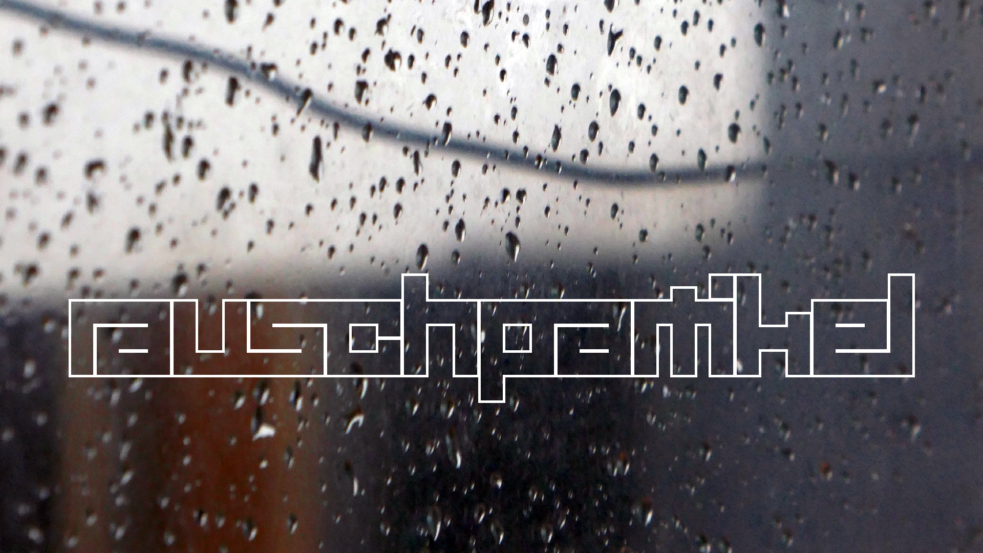 2022-02-16 Das Kleine Regen Rhythmus Orchester (Fensterglas einfach, im Bilderrahmen, III) (Audio, Video)