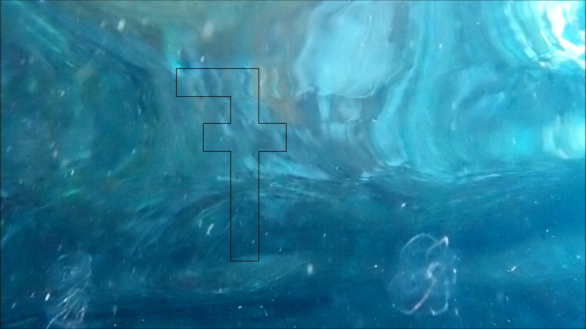 2022-04-14 Am Strand und im Wasser (Quallenvideo, Stills & Numbers) (Typo Grafik, Video)
