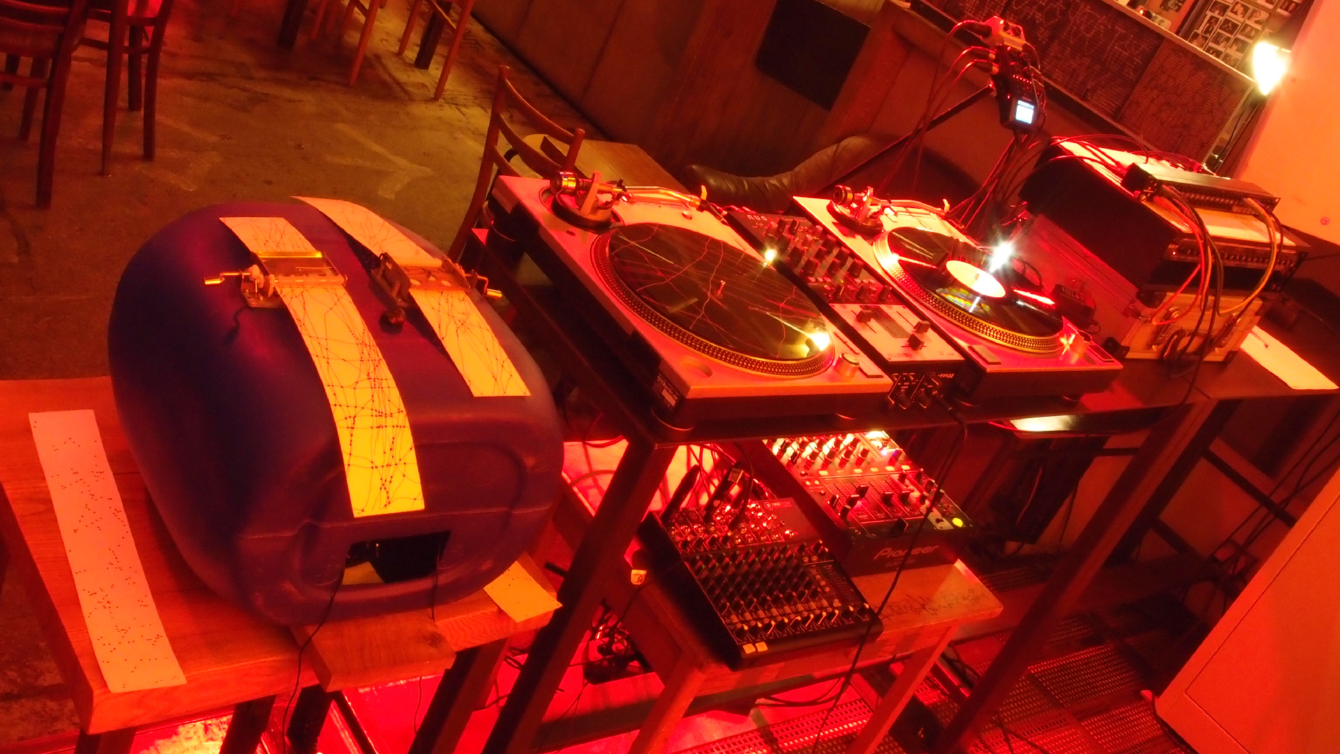 2023-01-10 reinfeiren ins 17 Jahre wendel Fest (Spieluhr/wendelrekords III/Dj Set)